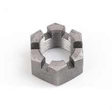 Bolts And Nuts Suppliers Custom Carbon Steel Roasting Galvanized Slotted Flange Hex Castle Nut